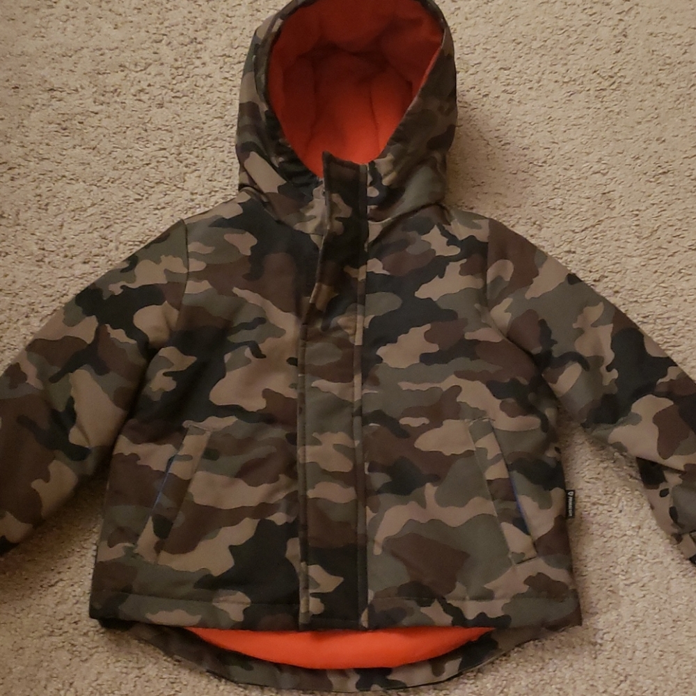 Army puffer jacket for boys